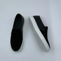 Black Suede & Leather Panel Casual Shoes image 3