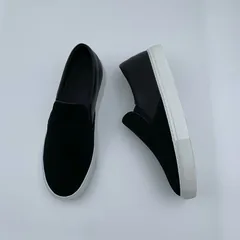 Black Suede & Leather Panel Casual Shoes image 4