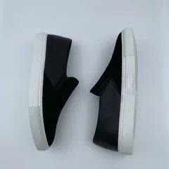 Black Suede & Leather Panel Casual Shoes image 5
