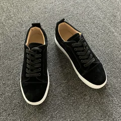 Classic Handmade Suede Male Trainer Shoes image 1