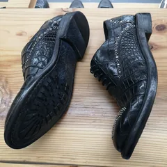Alligator Skin Rivet Oxford Shoes image 3