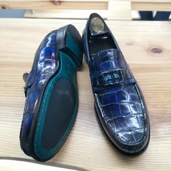 Premium Alligator Loafers Blue image 3