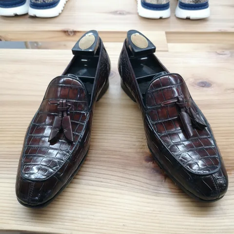 Alligator Boat Shoes Brown