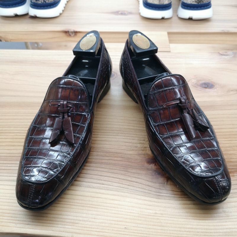 Alligator Boat Shoes Brown