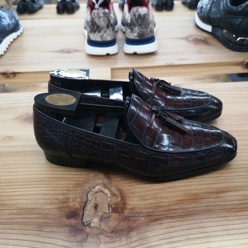 Alligator Boat Shoes Brown image 3