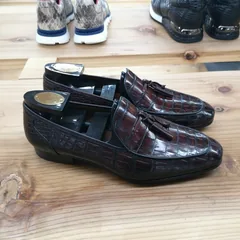 Alligator Boat Shoes Brown image 6