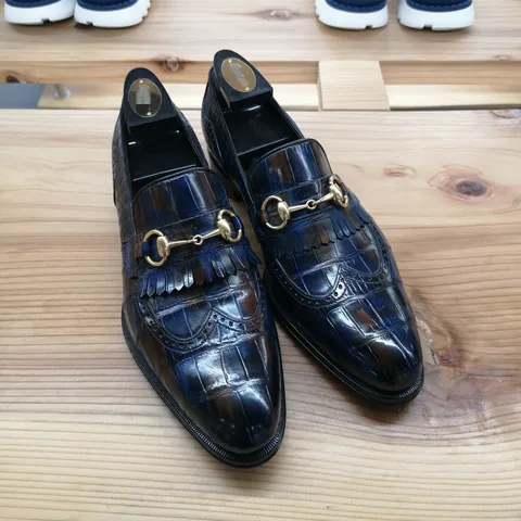 Alligator Bit Slip on Loafers Slip-on Shoes