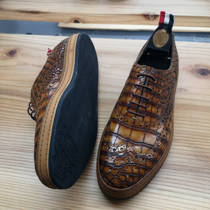 Genuine Alligator Skin Formal Dress Shoes image 4