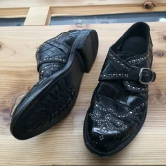 Classic Men’s Alligator Leather Monk Strap Shoes image 3