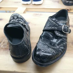 Classic Men’s Alligator Leather Monk Strap Shoes image 4