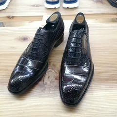 Men’s Modern Classic Lace Up Alligator Dress Shoes image 1
