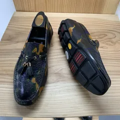 Ostrich Leather Slip-on Loafer Shoes image 1