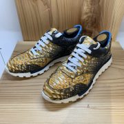 Real Snakeskin Shoes Mens Python Shoes Yellow