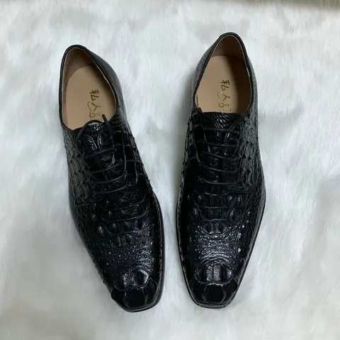 Classic Luxury Top Quality Pure Crocodile Skin Leather Shoes