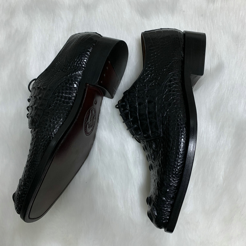 Classic Luxury Top Quality Pure Crocodile Skin Leather Shoes image 4