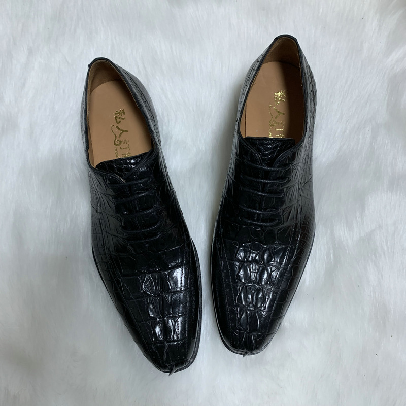Latest Wholesale Real Crocodile Leather Men Shoes - China Shoe ...