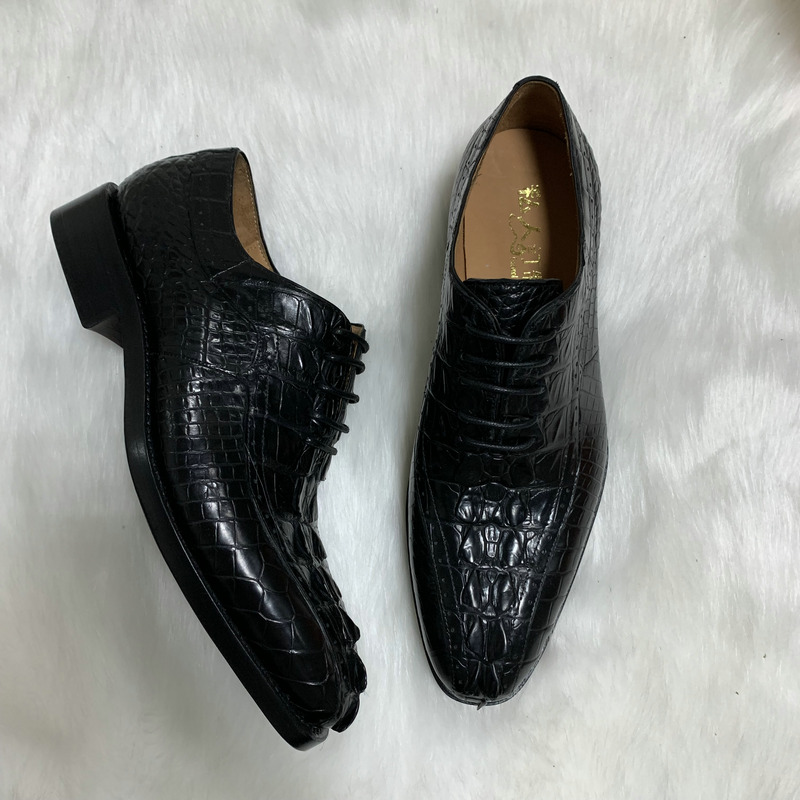 Latest Wholesale Real Crocodile Leather Men Shoes image 3