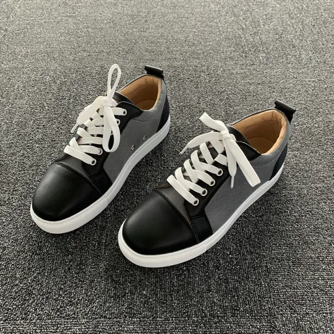 Fabric Leather Trainers
