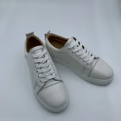 Genuine Men’s Leather White Sole Trainers image 6