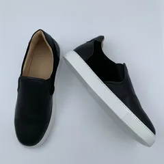 Black Leather&Suede Panel Casual Shoes image 5
