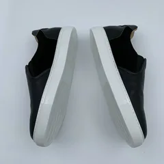 Black Leather&Suede Panel Casual Shoes image 8