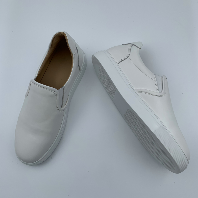 White Leather Casual Shoes image 3
