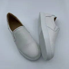 White Leather Casual Shoes image 5