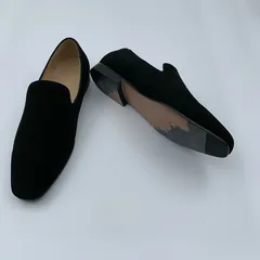 Black Suede Plain Loafers image 3