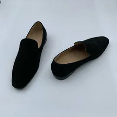 Black Suede Plain Loafers image 5