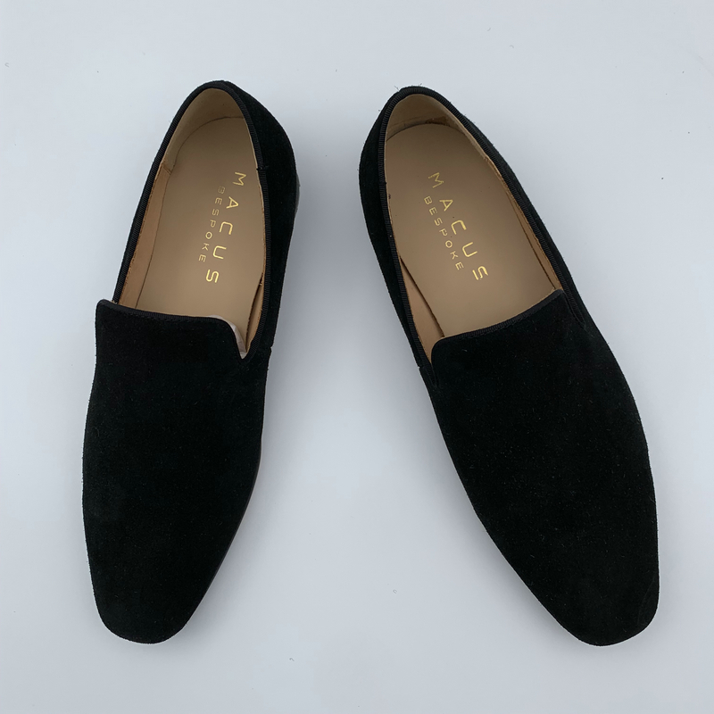 Black Suede Plain Loafers image 6