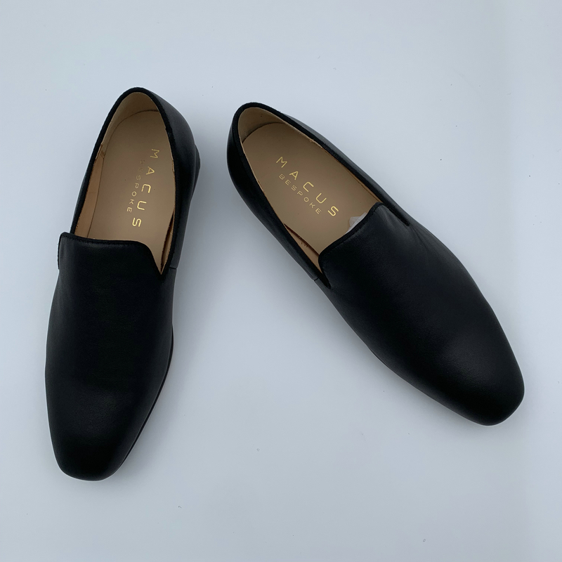 Black Leather Loafers image 3