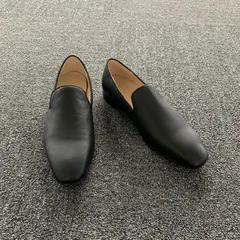 Black Leather Loafers image 1