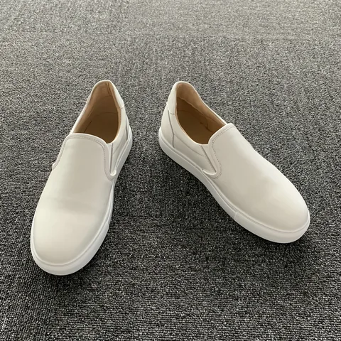 White Leather Casual Shoes