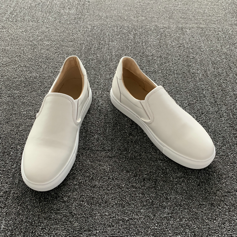 White Leather Casual Shoes