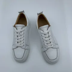 Custom Casual Mens White Leather Trainers image 3