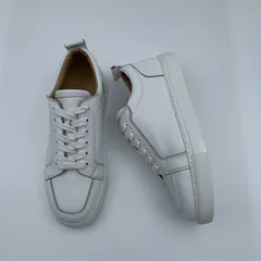 Custom Casual Mens White Leather Trainers image 4