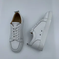 Custom Casual Mens White Leather Trainers image 6