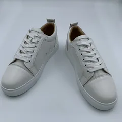 White Leather Mesh Panel Trainers image 3