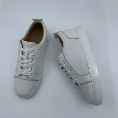 White Leather Mesh Panel Trainers image 5