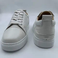 White Leather Mesh Panel Trainers image 2
