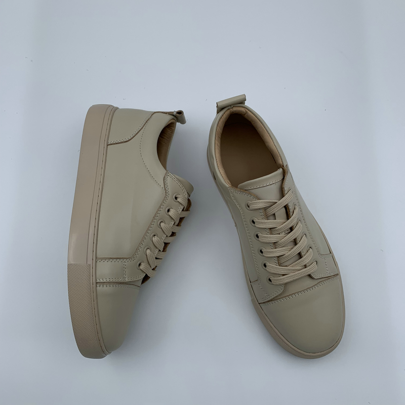 Apricot Leather Trainers image 5