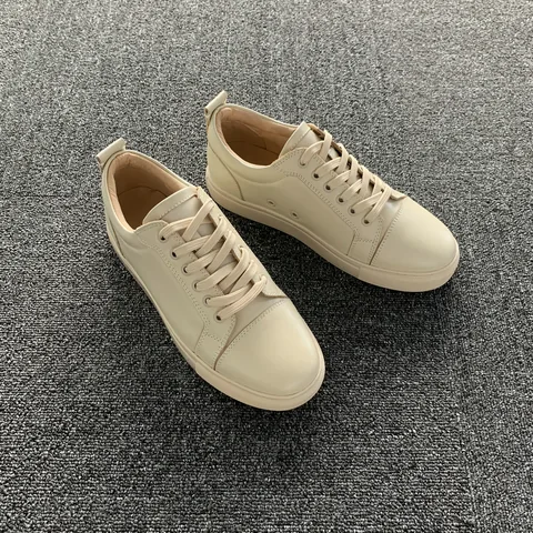 Apricot Leather Trainers