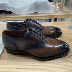 Custom Hand Made Brogue Oxford Leather Shoes image 4