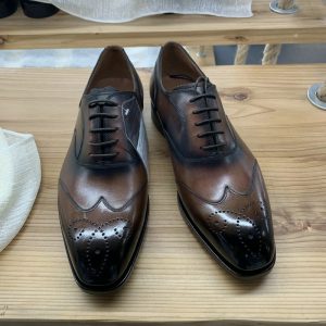 Custom Hand Made Brogue Oxford Leather Shoes
