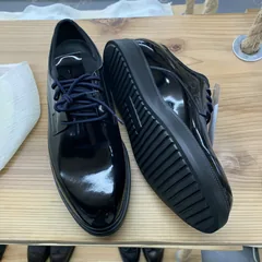 Men Classy Patent Leather Brogue Shoes image 3