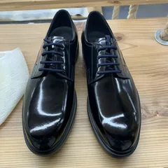 Men Classy Patent Leather Brogue Shoes image 1