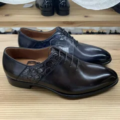 Custom men flat sole genuine leather shoes image 4