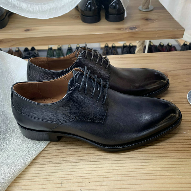 Good Quality Lace Up Genuine Leather Oxford Shoes image 3