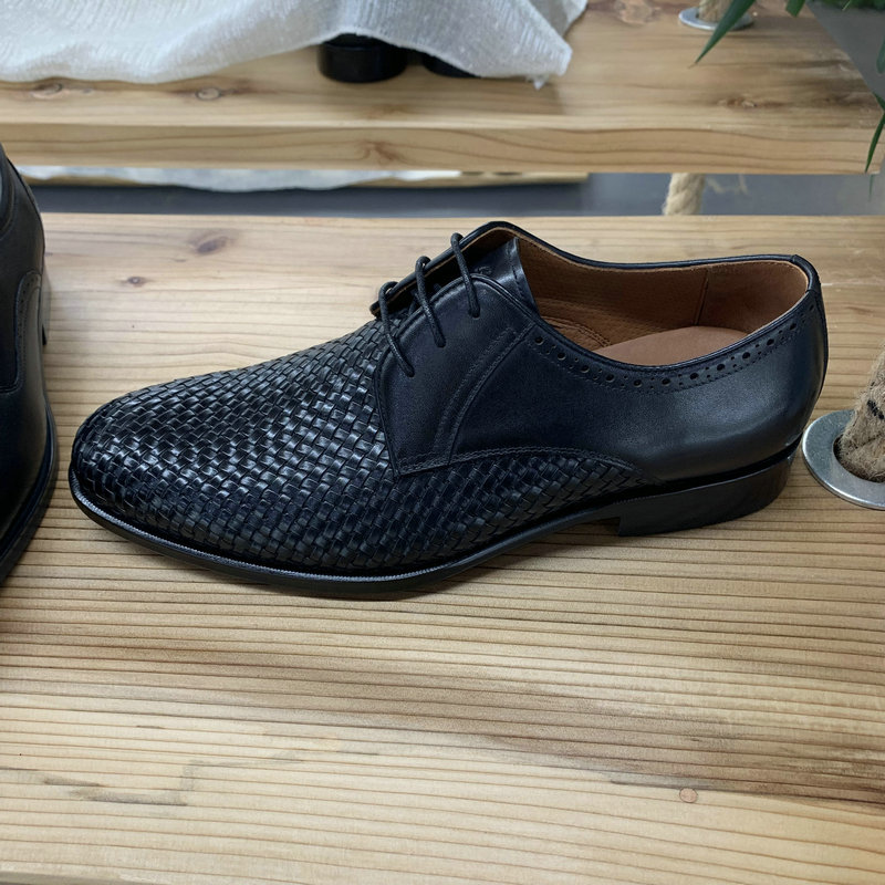 Business Lace-up Modern Footwear Woven Leather image 2