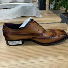 Mens Brogue Leather Shoes High Quality image 2